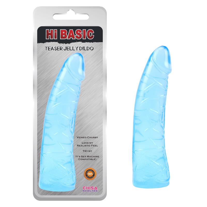 CHISA - TEASER JELLY DILDO 18.6CM AZUL