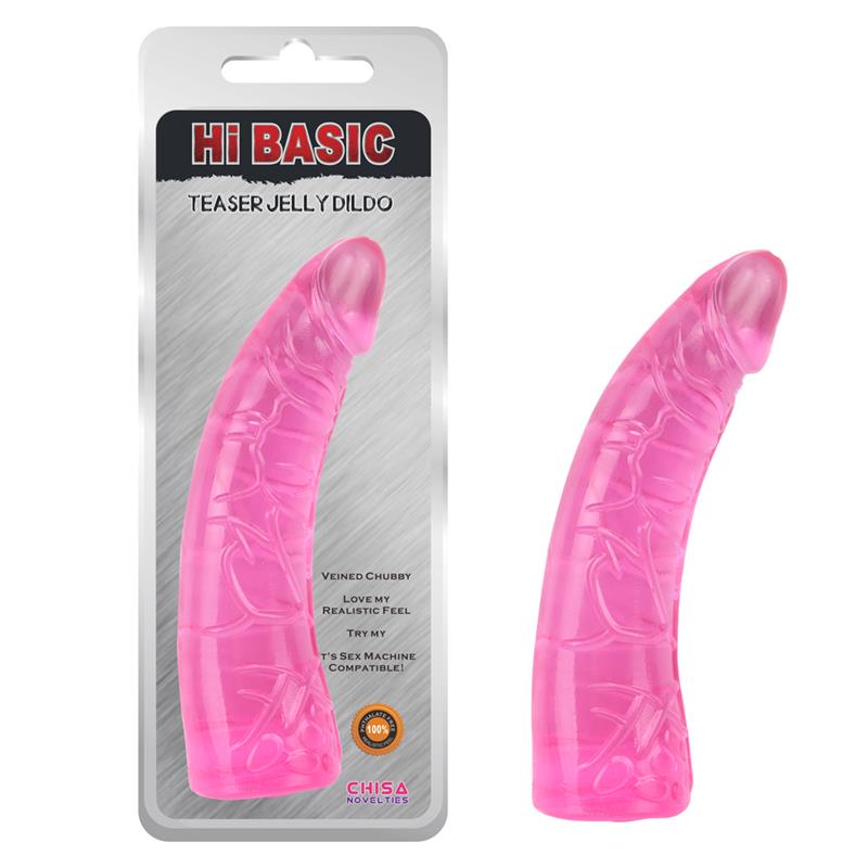 CHISA - TEASER JELLY DILDO 18.6CM ROSA