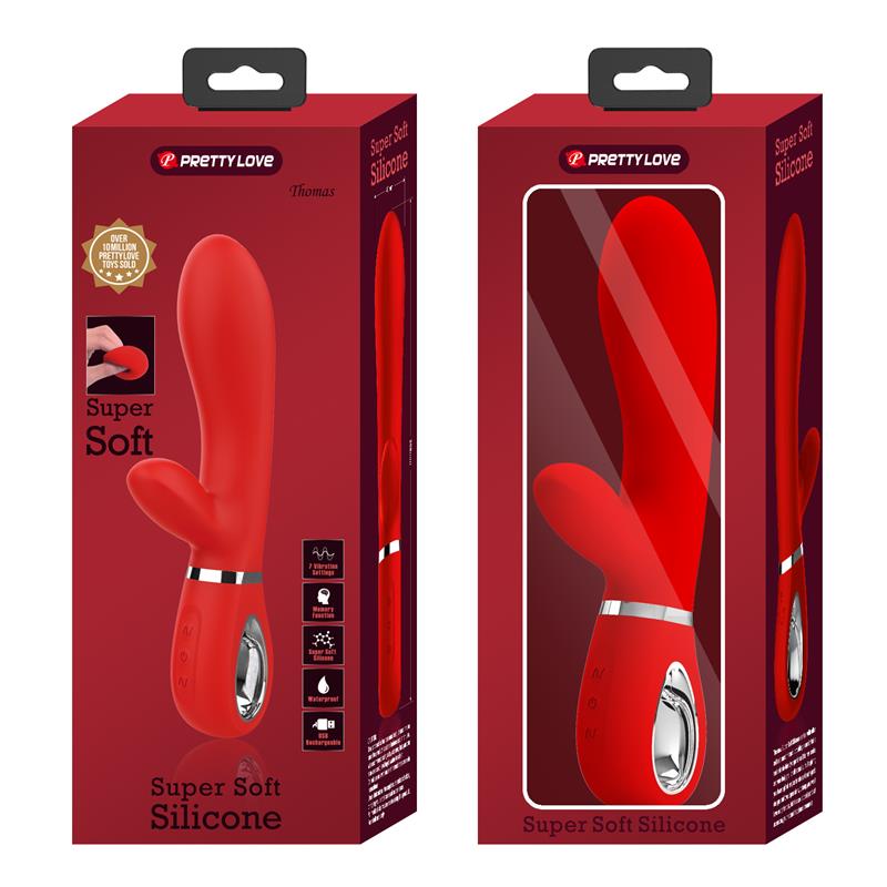 PRETTYLOVE - THOMAS VIBRADOR PUNTO-G ROJO