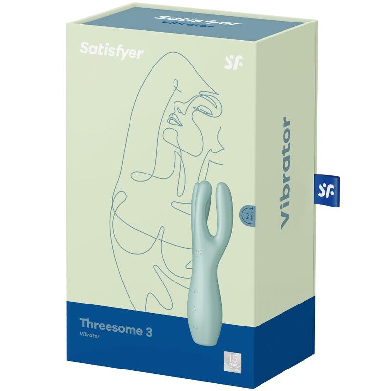 SATISFYER - THREESOME 3 LAY-ON VIBRADOR 3 MOTORES MENTA