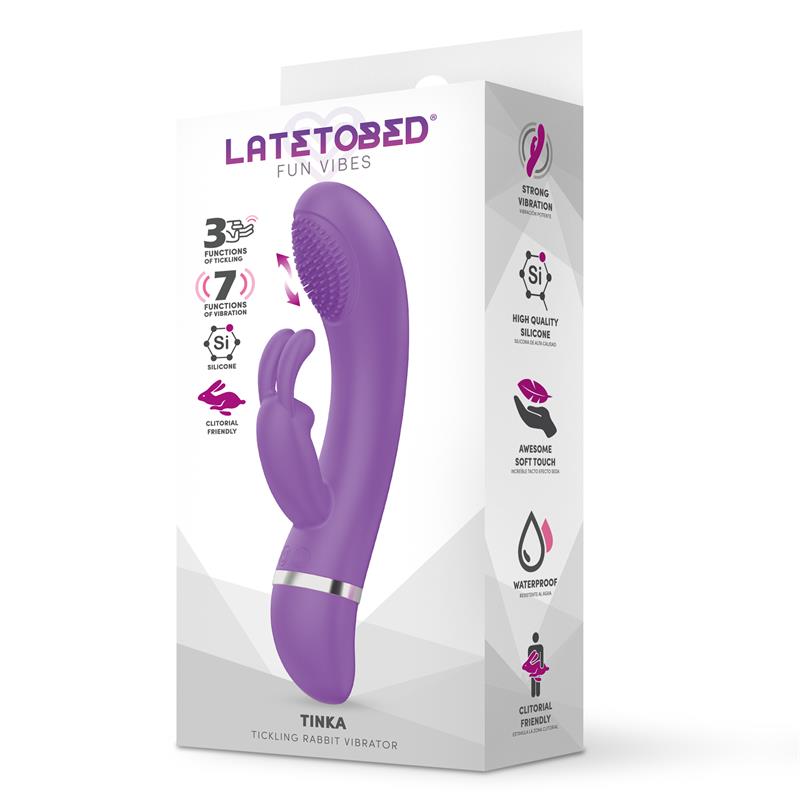 LATETOBED - TINKA VIBRADOR CON MOVIMIENTO TICKLING