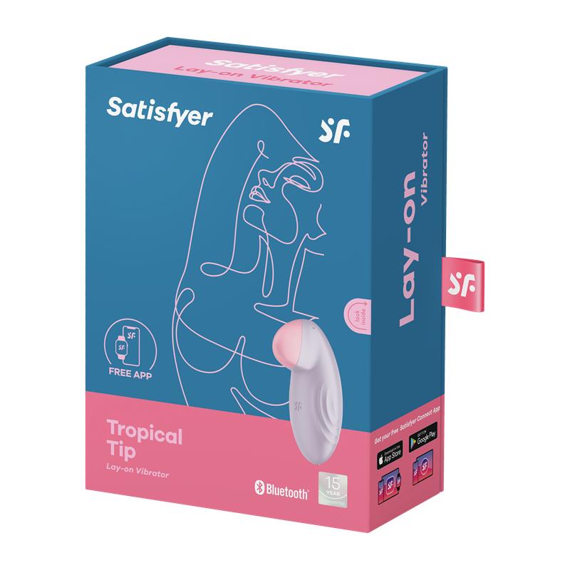 SATISFYER - TROPICAL TIP CON APP SATISFYER CONNECT LILA