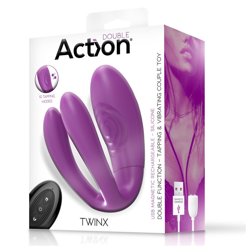 ACTION - TWINX VIBRADOR PARA PAREJAS CON TAPPING