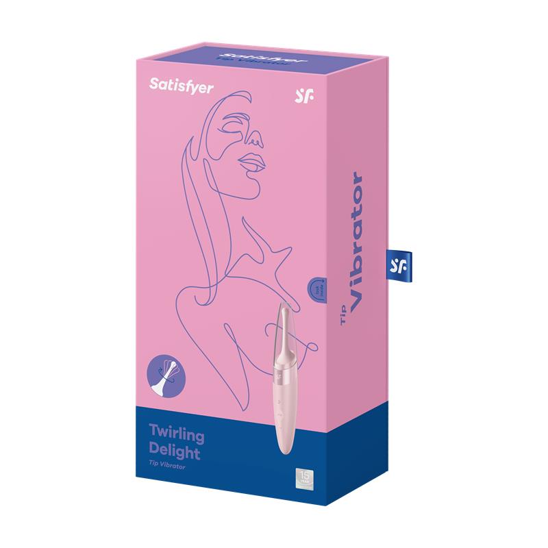 SATISFYER - TWIRLING DELIGHT ESTIMULADOR GIRATORIO ROSE