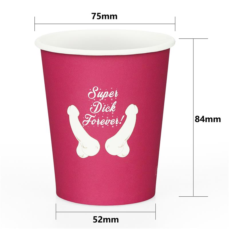 LOVETOY - VASOS DE CARTÓN PACK DE 6