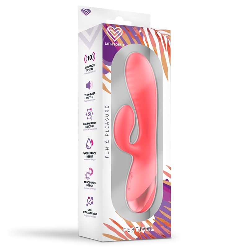 FESTIVAL - VIBRADOR ALMOR USB ROSA