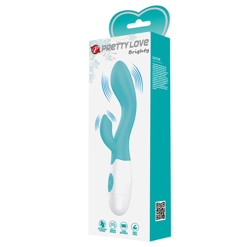 PRETTYLOVE - VIBRADOR BRIGHTY 30 FUNCIONES AZUL