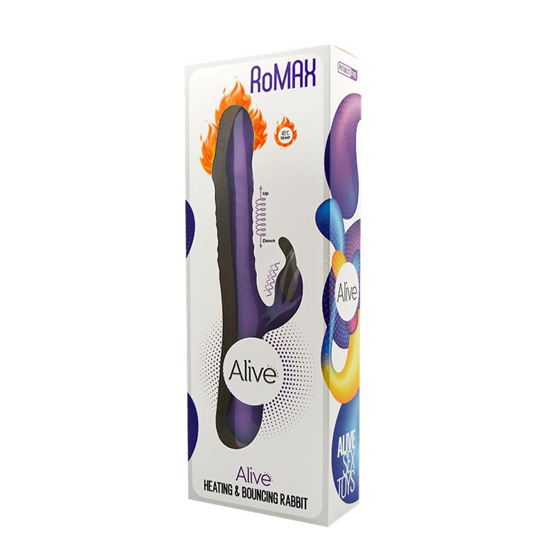 ALIVE - VIBRADOR CON EFECTO CALOR ROMAX PÚRPURA