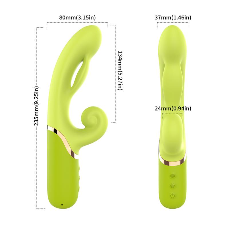 URBAN SKY - VIBRADOR CON FUNCIÓN DE INFLADO VERDE