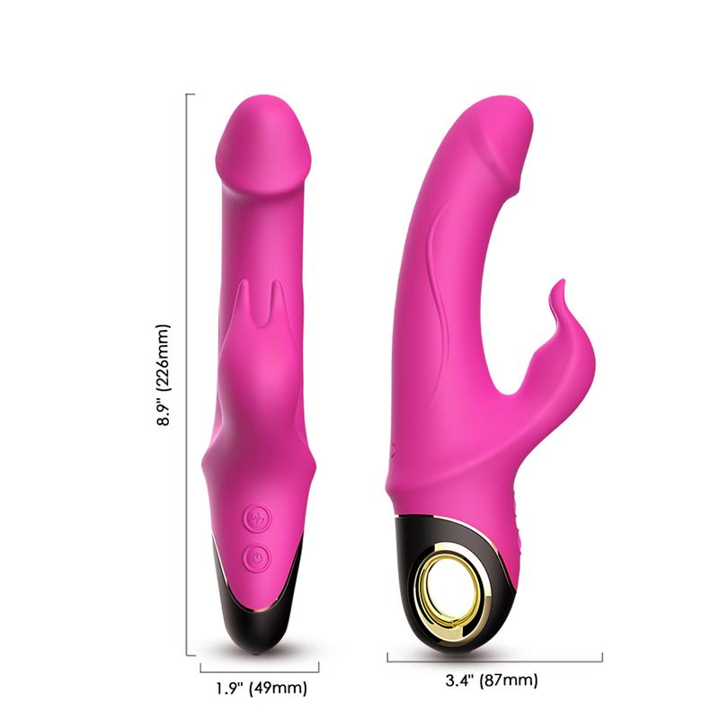 URBAN SKY - VIBRADOR CON ROTACIÓN 360º ROSA