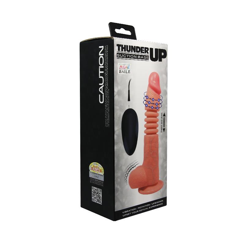 BAILE - VIBRADOR CON ROTACIÓN Y MOVIMIENTO TELESCÓPICO THUNDER UP