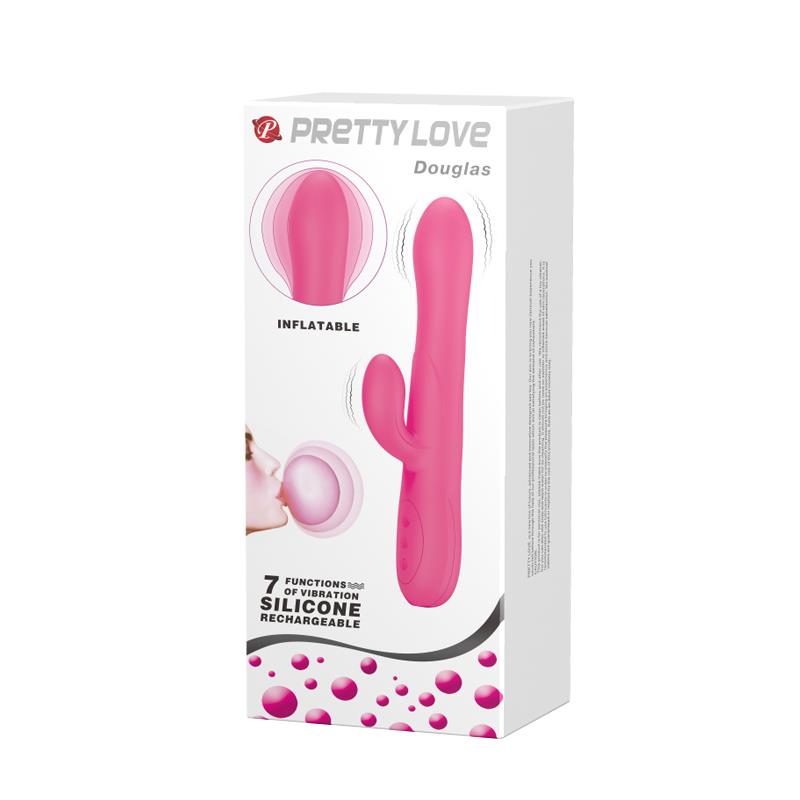PRETTYLOVE - VIBRADOR DOUGLAS FUNCION INFLABLE