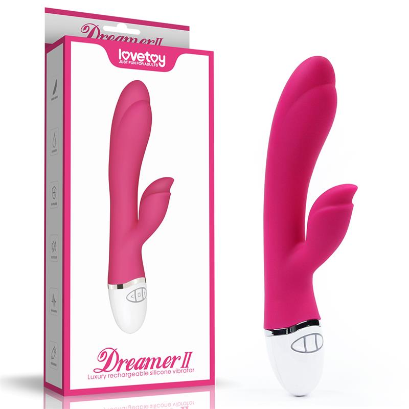 LOVETOY - VIBRADOR DREAMER II USB ROSE RED