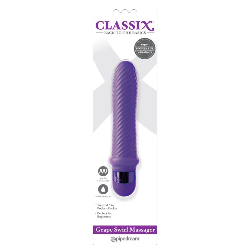 CLASSIX - VIBRADOR GRAPE SWIRL
