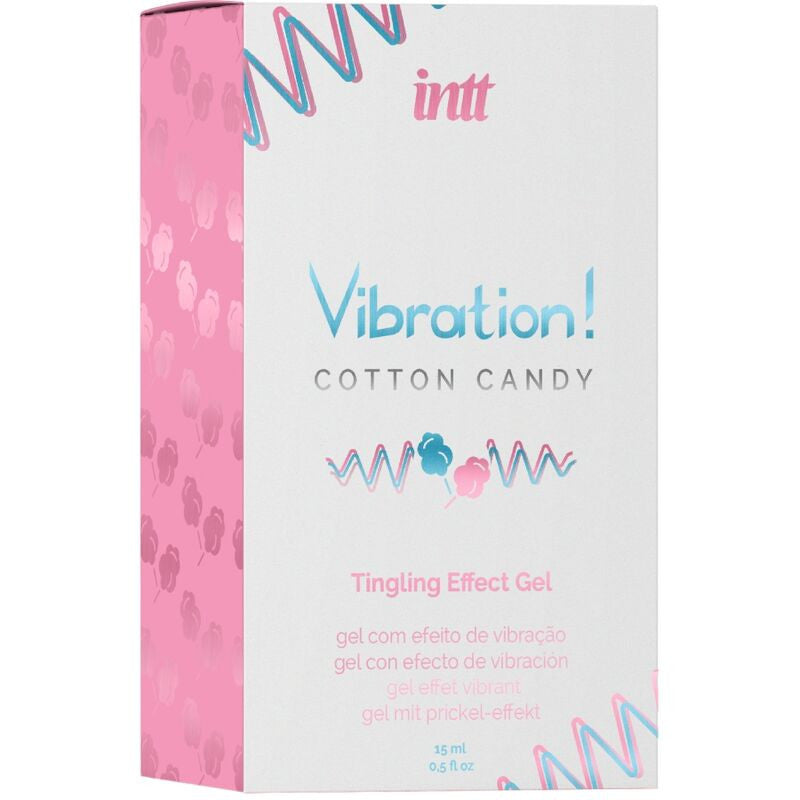 INTT - VIBRADOR LÍQUIDO AROMA ALGODÓN DE AZUCAR 15 ML