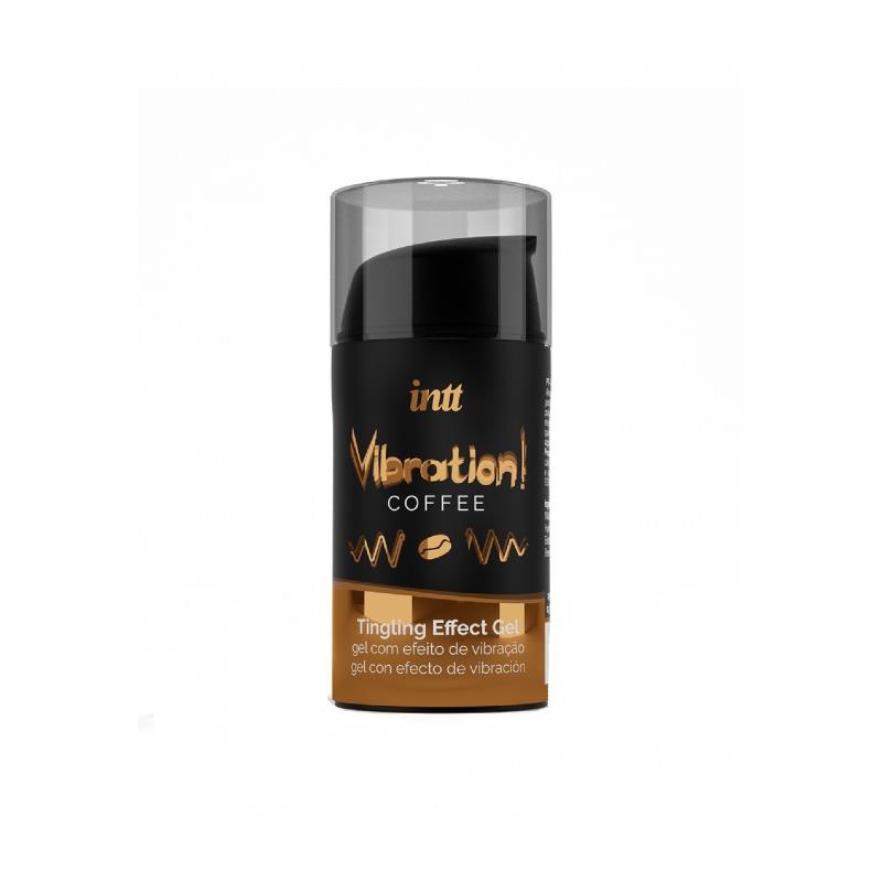 INTT - VIBRADOR LÍQUIDO EFECTO CALOR SABOR CAFÉ 15 ML
