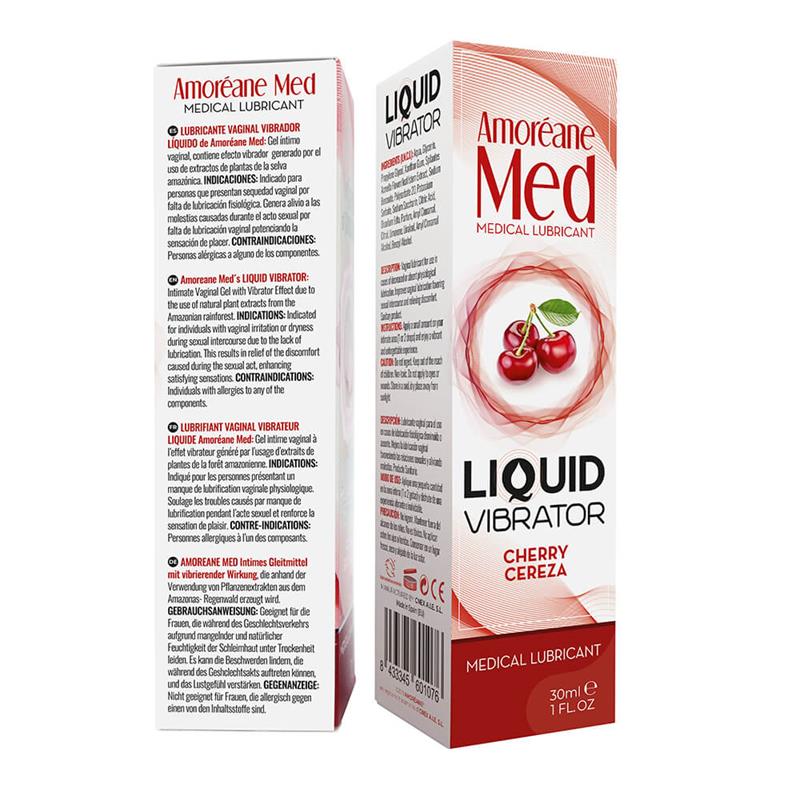 AMOREANE - VIBRADOR LÍQUIDO SABOR CEREZA 30 ML