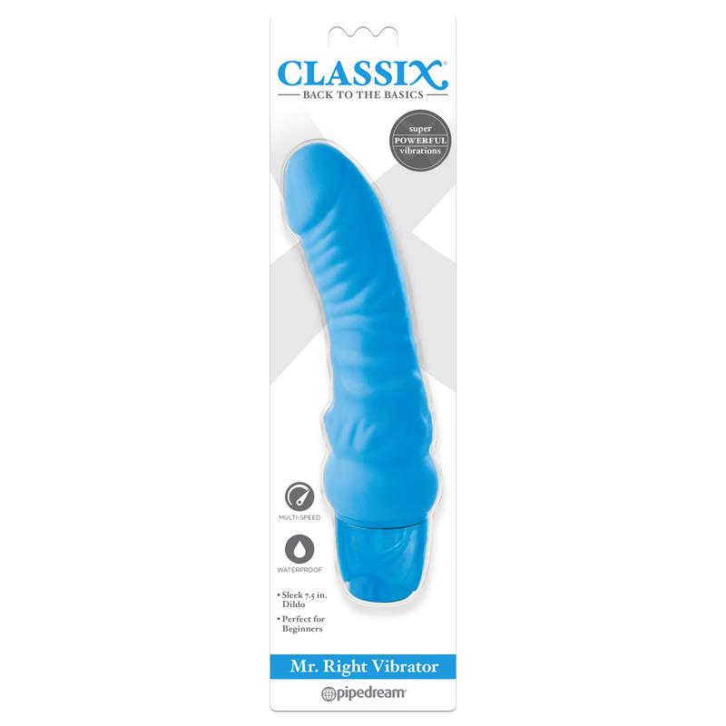 CLASSIX - VIBRADOR MR. RIGHT AZUL
