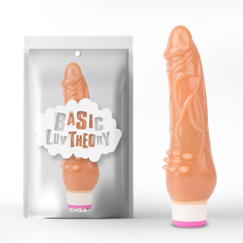 CHISA - VIBRADOR MULTI VELOCIDAD 20.5 CM NATURAL