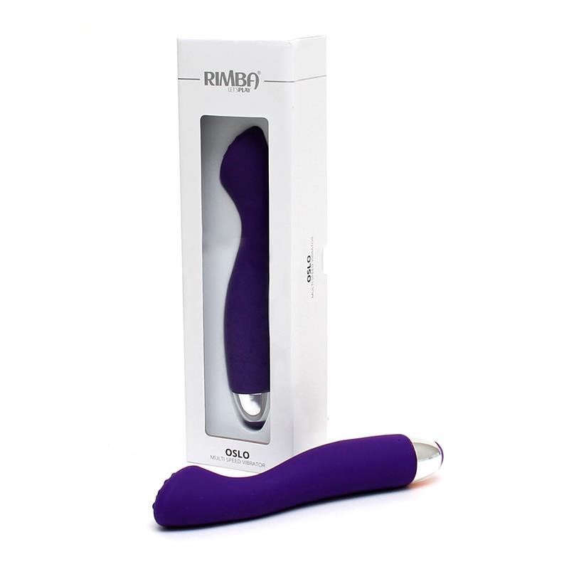 RIMBA TOYS - VIBRADOR PUNTO G OSLO PÚRPURA