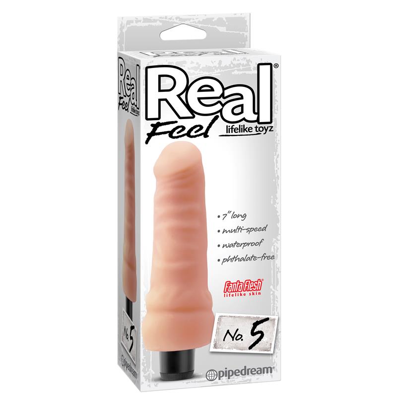 REAL FEEL - VIBRADOR REALISTA NO. 5 NATURAL