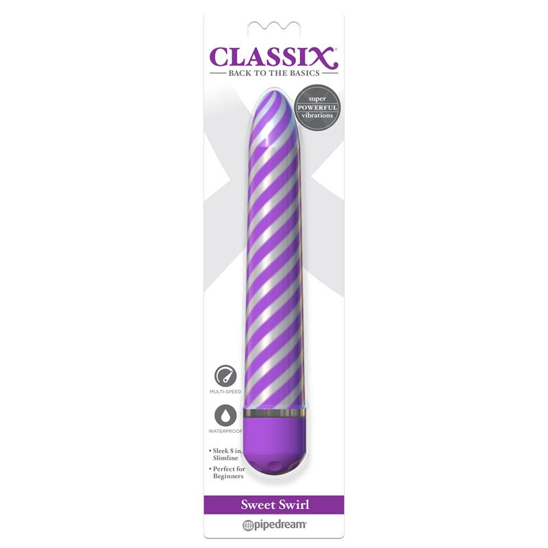 CLASSIX - VIBRADOR SWEET SWIRL PURPURA