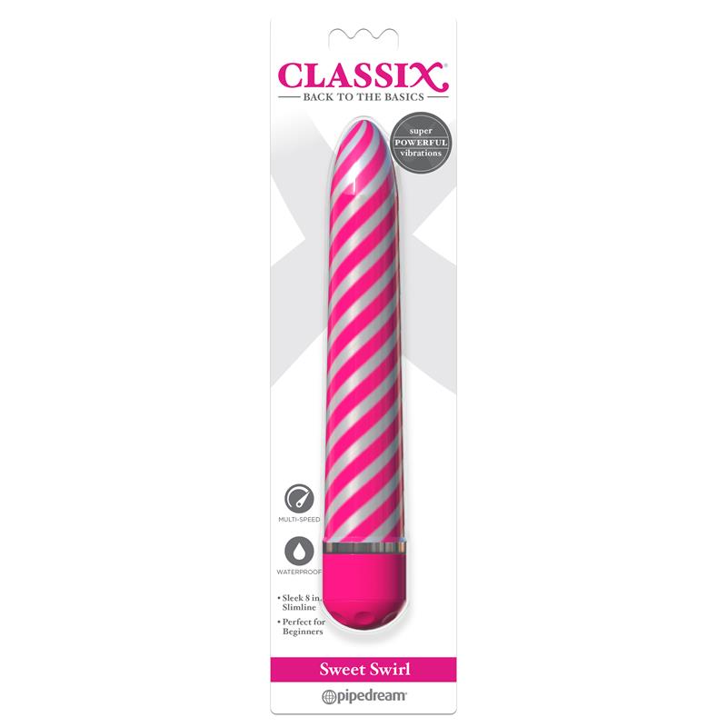 CLASSIX - VIBRADOR SWEET SWIRL ROSA