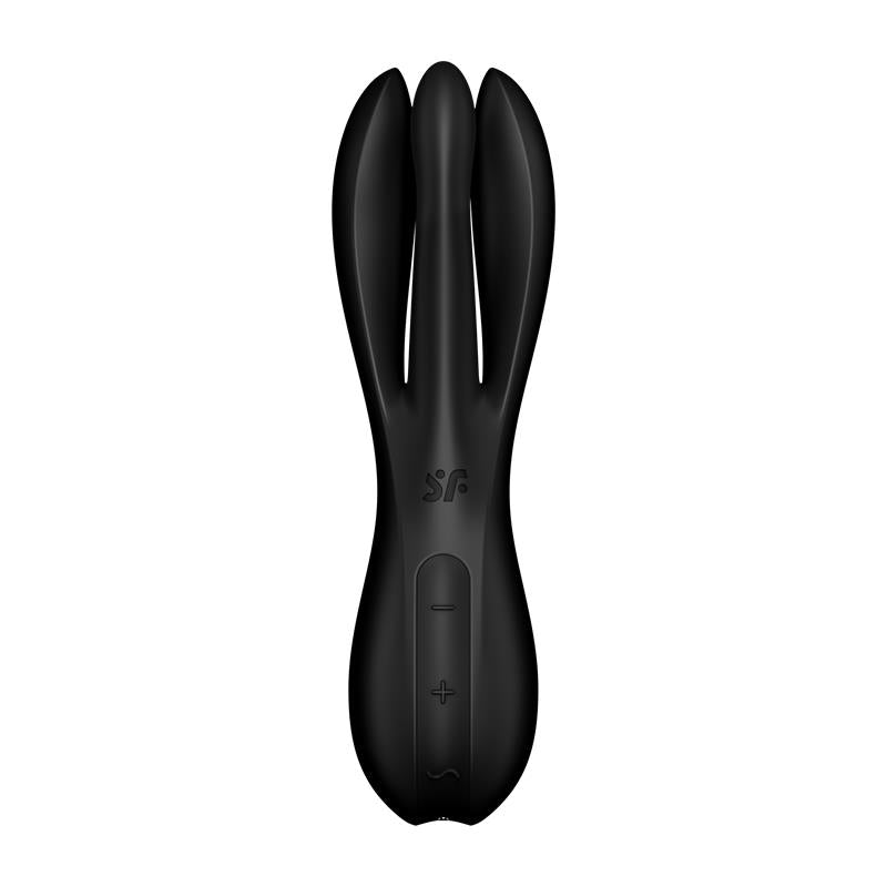 SATISFYER - VIBRADOR THREESOME 2 NEGRO