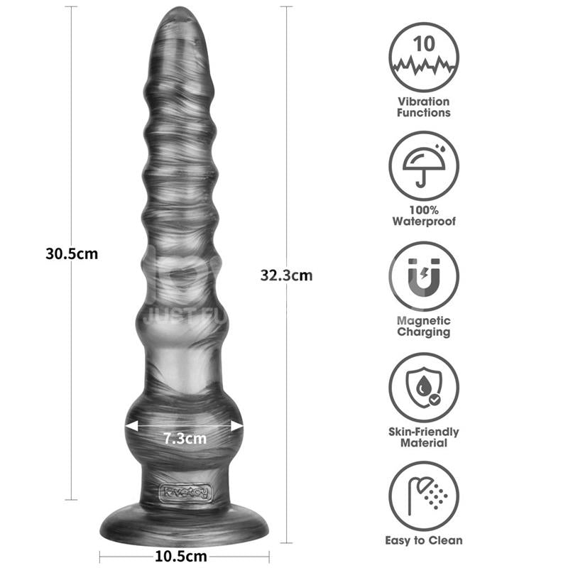 LOVETOY - VIBRAX SLIDER DILDO ANAL CON VIBRACIÓN KING SIZED 12.5
