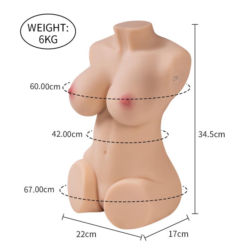 XISE - WENDY TORSO CON VIBRACIÓN Y EFECTO SUCCIÓN 6 KG