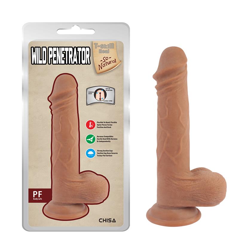 CHISA - WILD PENETRATOR DILDO DUAL DENSITY BRONCEADO 21.5CM