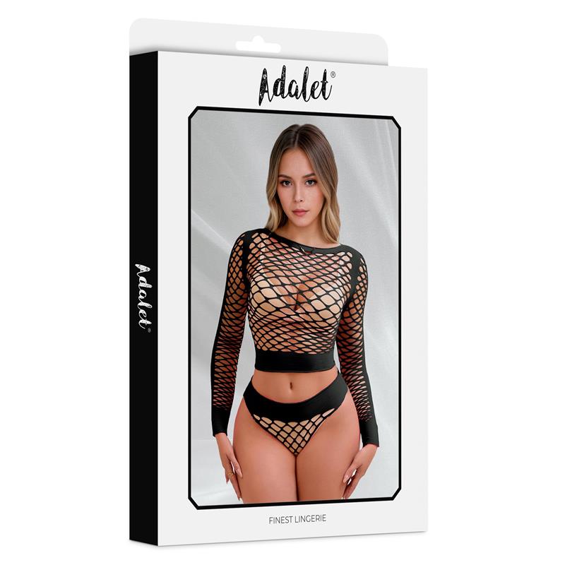 ADALET LINGERIE - YARA SET DE 2 PIEZAS NEGRO TALLA ÚNICA