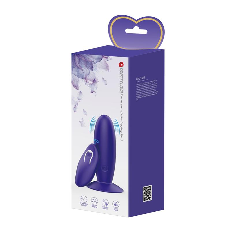 PRETTYLOVE - YOUTH PLUG ANAL CON CONTROL REMOTO