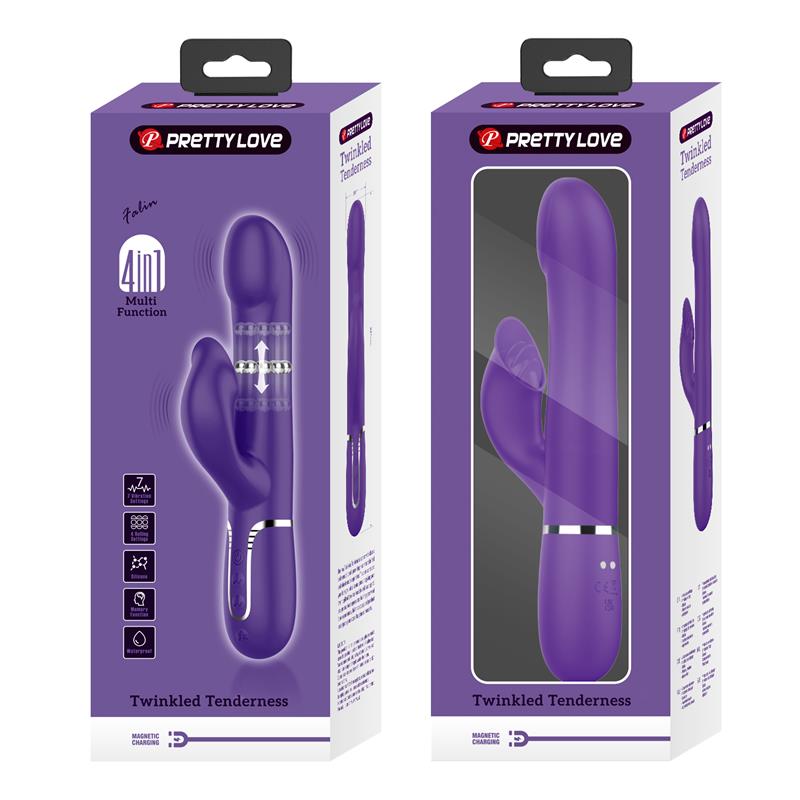 PRETTYLOVE - ZALIN ROLLING VIBRADOR CON BOLAS ROTATORIAS USB