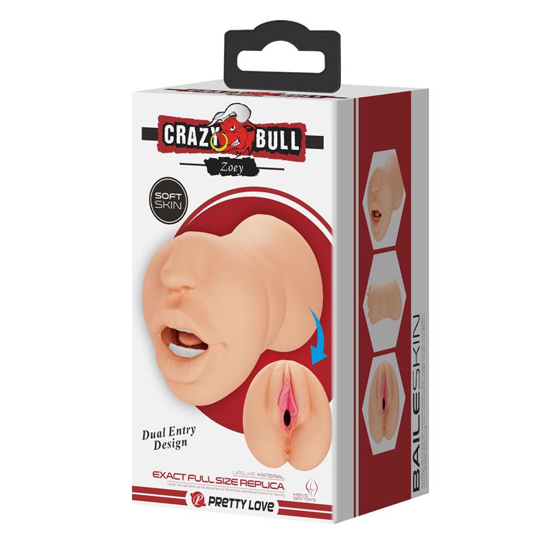 CRAZY BULL - ZOEY MASTURBADOR VAGINA Y BOCA