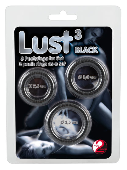YOU2TOYS - LUST COCK RING TRIO