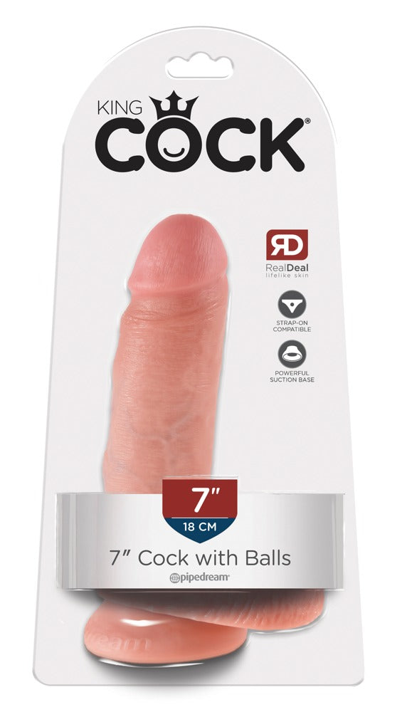 KING COCK - 7" COCK WITH BALLS