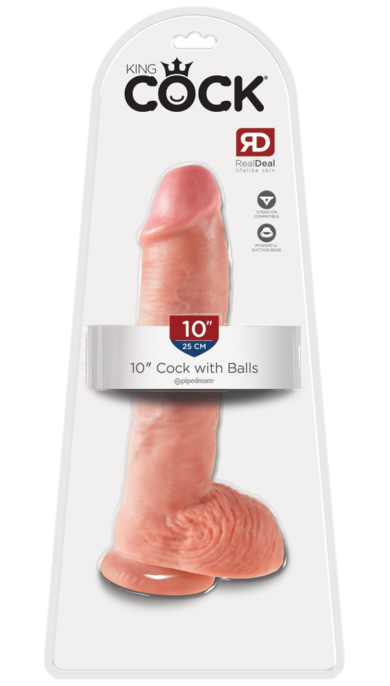 KING COCK - 10" COCK WITH BALLS