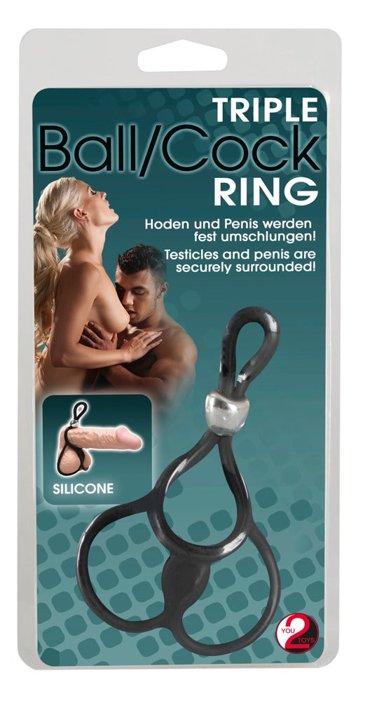 YOU2TOYS - TRIPLE BALL AND COCK RING