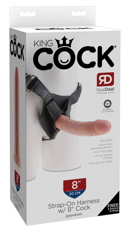 KING COCK - STRAP-ON WITH 8 INCH