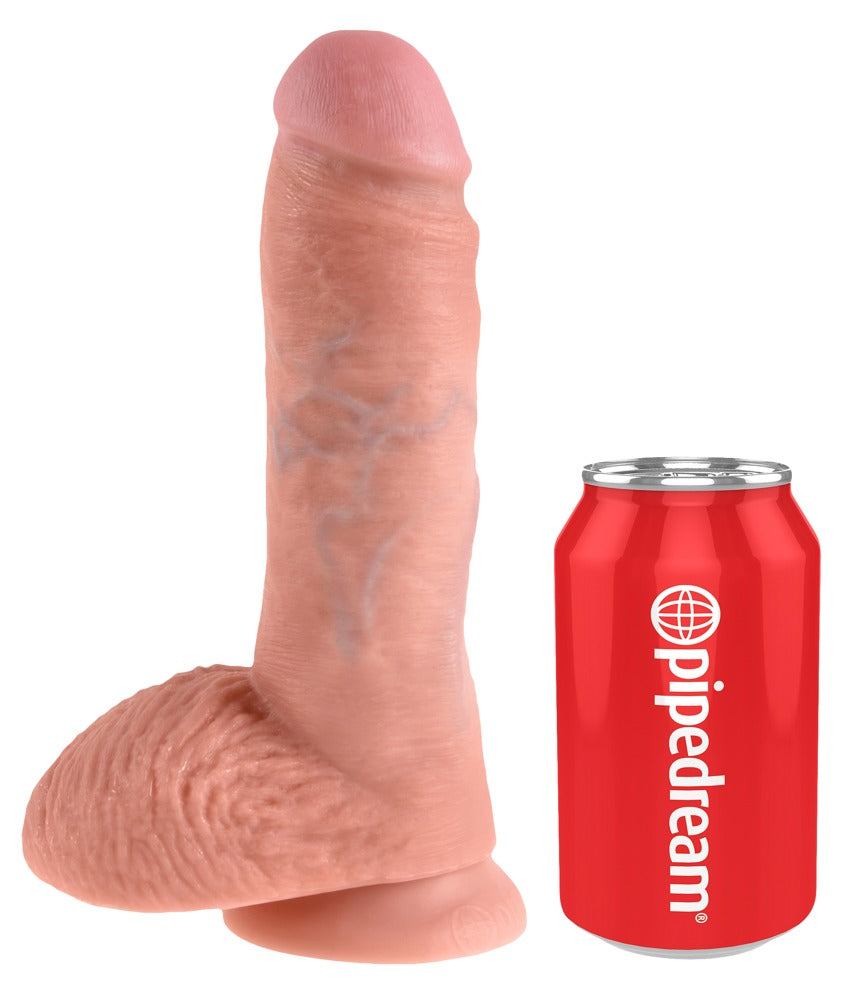 KING COCK - 8" COCK WITH BALLS