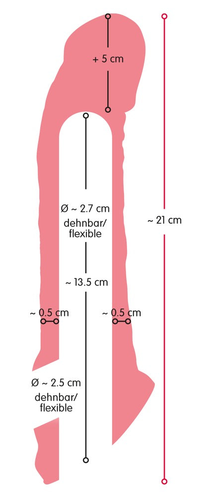 NATURE SKIN - PENIS SLEEVE WITH EXTENSION