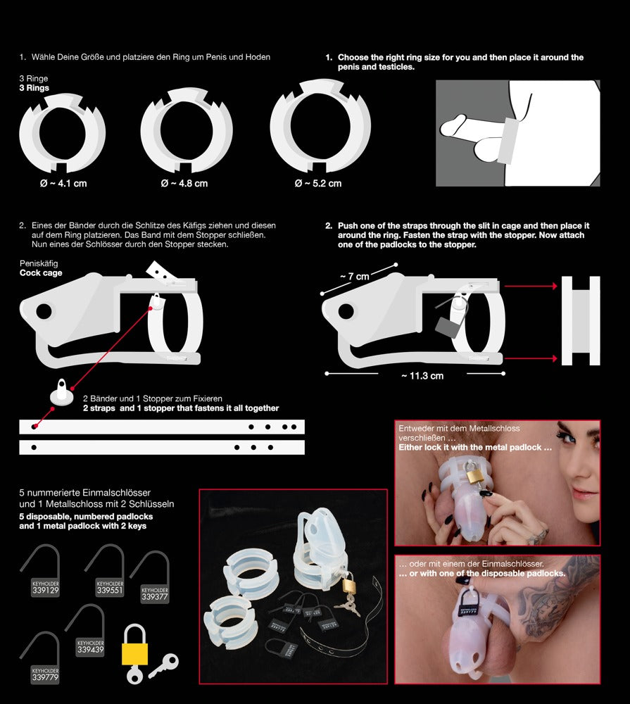 YOU2TOYS - COCK CAGE SET 15 PCS.