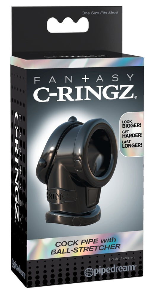 FANTASY C-RINGZ - COCK PIPE WITH BALL-STRETCHER