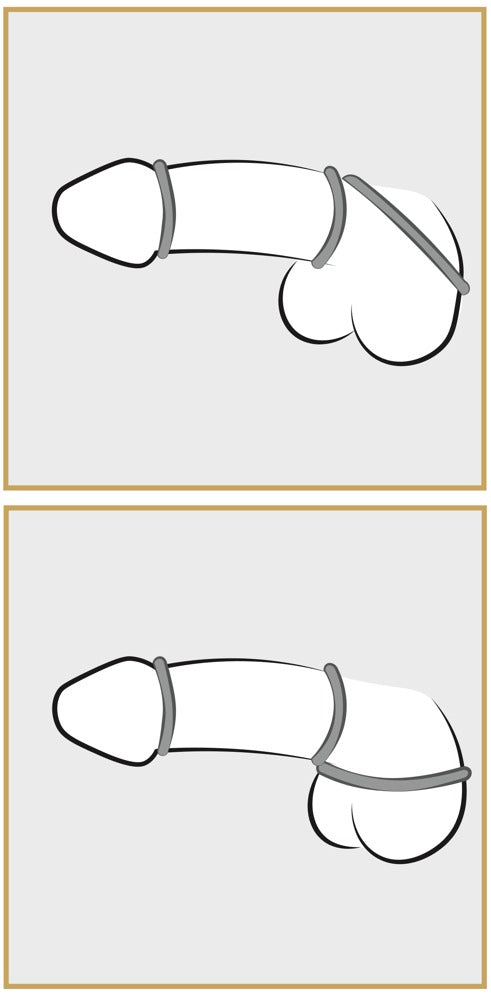 YOU2TOYS - METALLIC SILICONE COCK RING SET
