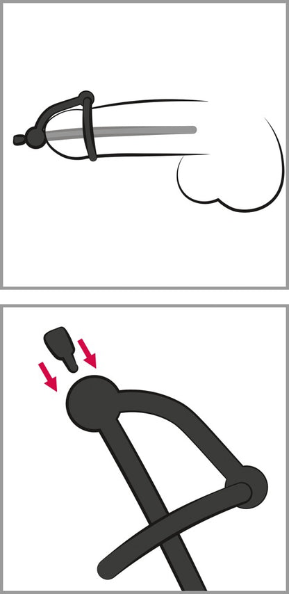 PENISPLUG - PISS PLAY WITH GLANS RING & STOPPER Ø 35MM - HOLLOW