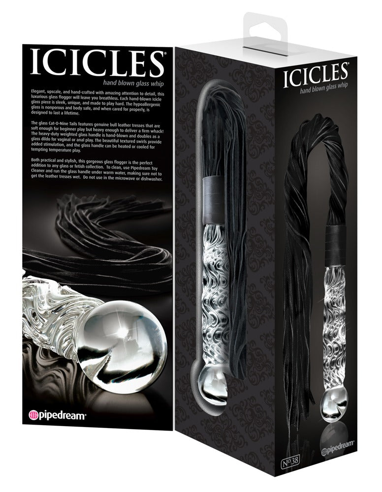 ICICLES - HAND BLOWN GLASS WHIP