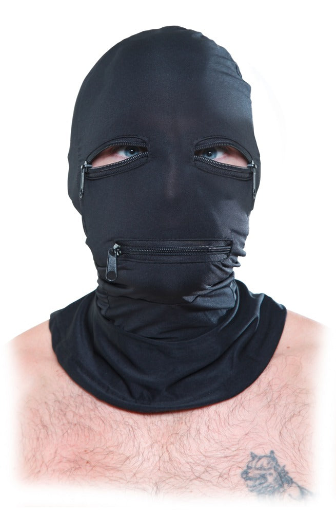 FETISH FANTASY SERIES - ZIPPER FACE HOOD