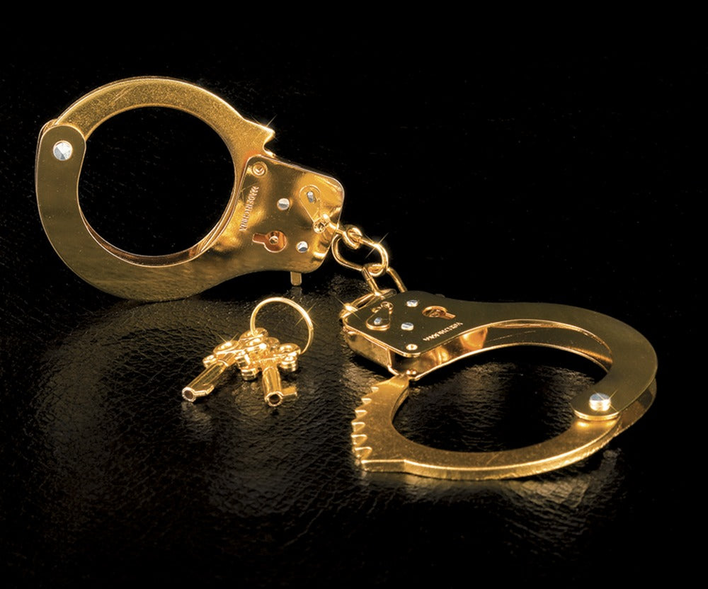 FETISH FANTASY GOLD - GOLD METAL CUFFS