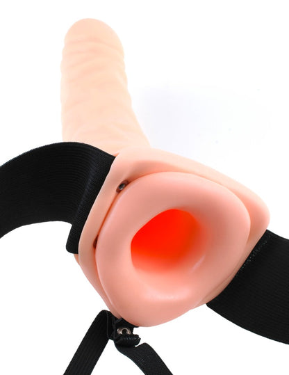 FETISH FANTASY SERIES - VIBRATING HOLLOW STRAP-ON